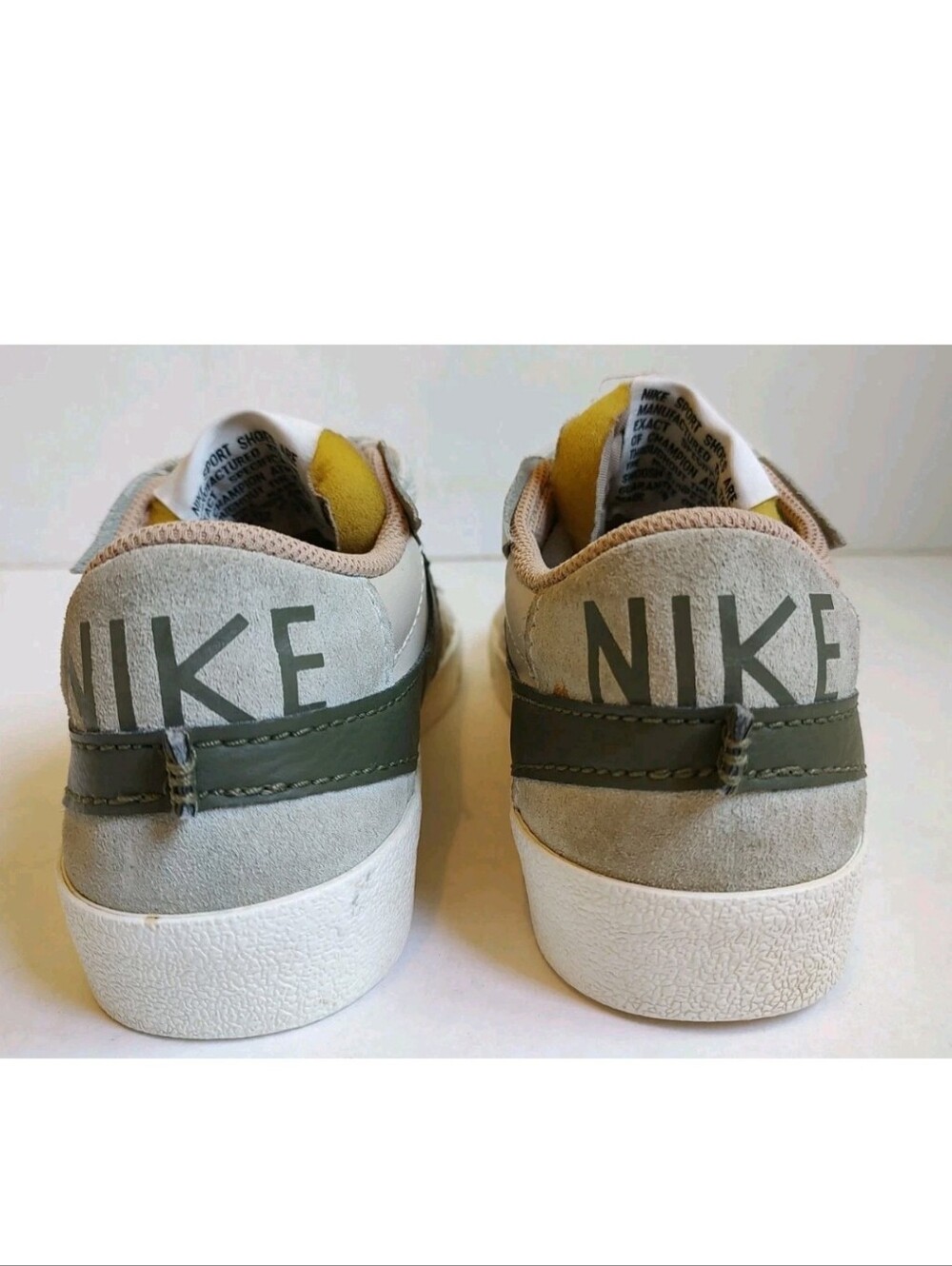 Nike Blazer 77 Low Jumbo Sand Drift Olive Lace Up Sneakers Women's Size 10 Shoes - Picture 15 of 16